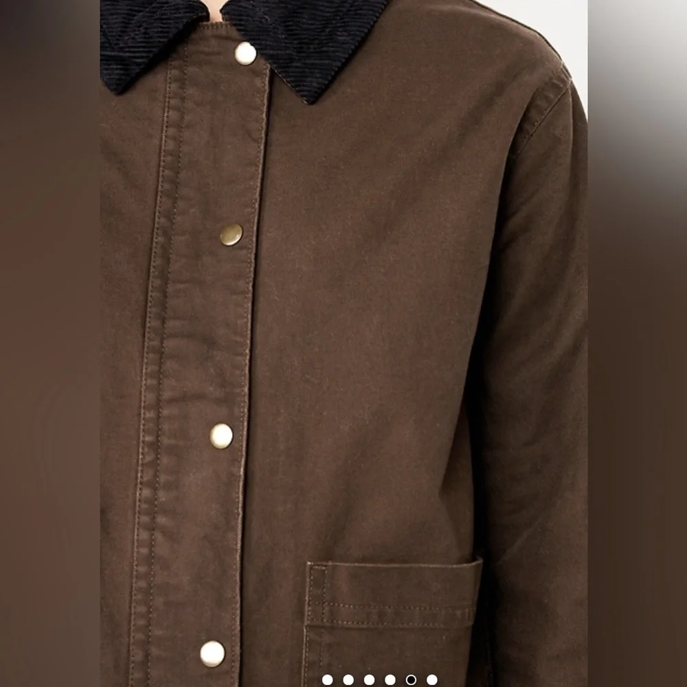 Old Navy Canvas Corduroy Chore Jacket Coat Barn Ranch Gorpcore Fall Oversized